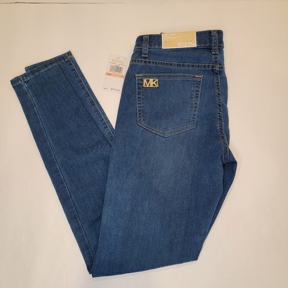 Michael Kors Izzy Skinny Jeans Size 2 NWT! MEDIUM Wash - Picture 4 of 17